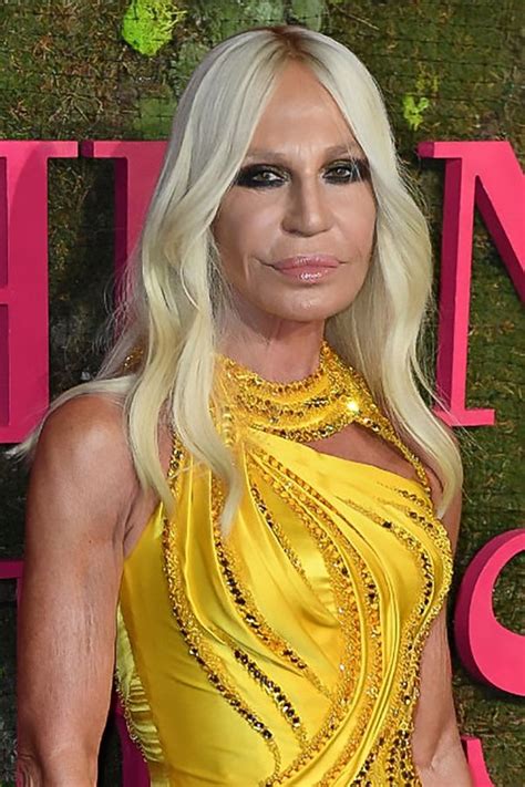 abbigliamento donna versace|current pictures of donatella versace.